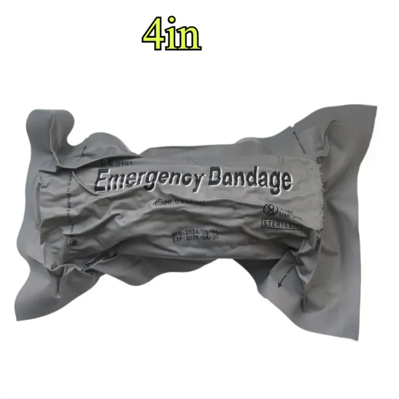 10pcs 4/6inch Medical Trauma Kit Israeli Bandage Emergency Security Protection Hiking Wound First Aid IFAK Trauma Peaceful Pleasures Health and Wellness 1pcs 4in
