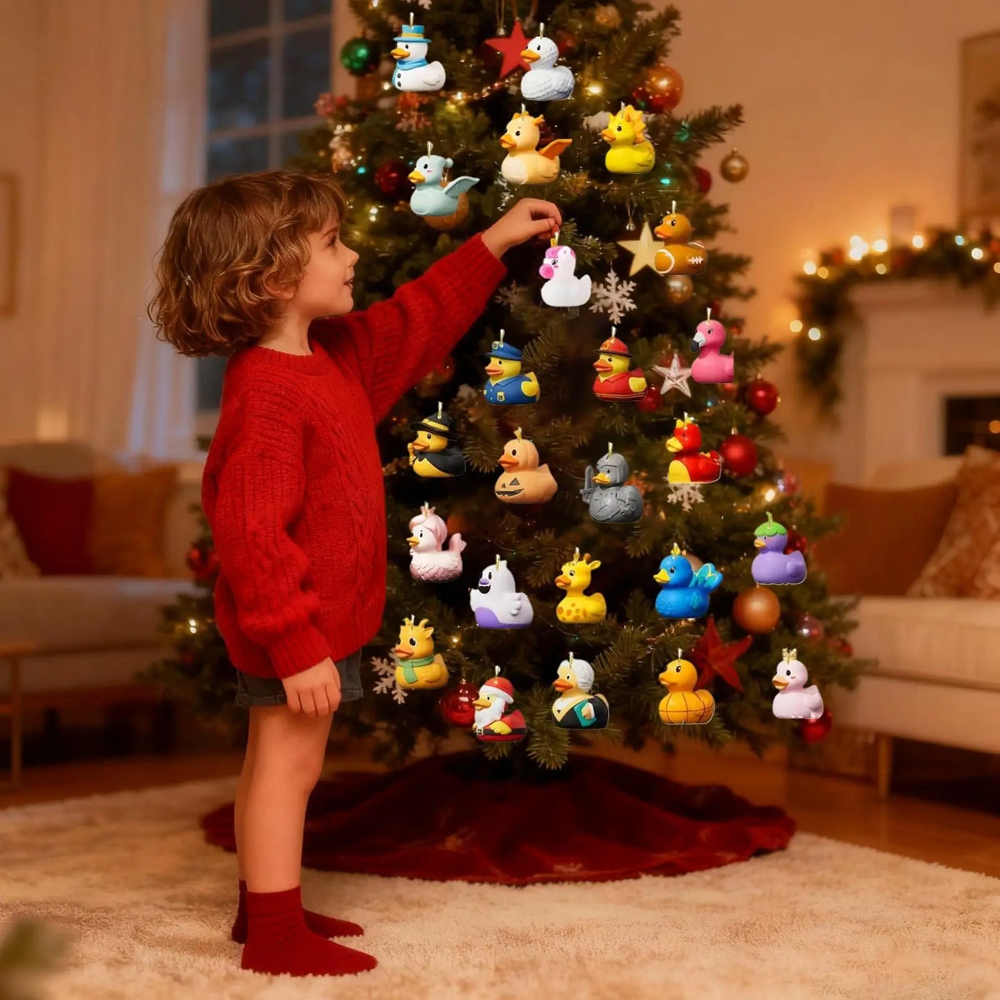 Duck Advent Calendar Christmas Ornament | 24-Day Countdown