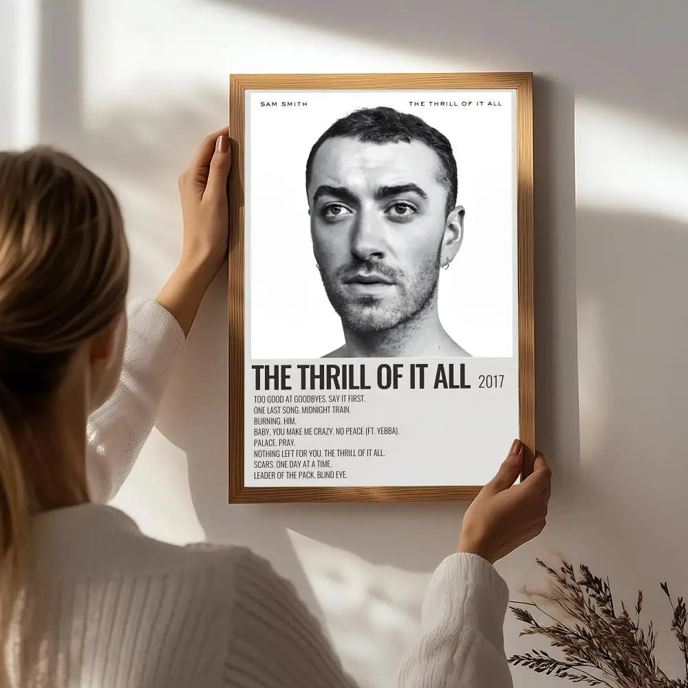 Sam Smith HD Wall Poster – Self-Adhesive Waterproof PVC Art Music Wall Poster Peaceful Pleasures Health and Wellness White3 21X30cmNoframe
