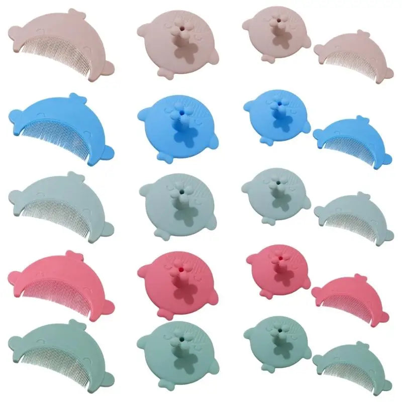 Silicone Baby Scalp Brush & Comb Set | Cradle Cap Care