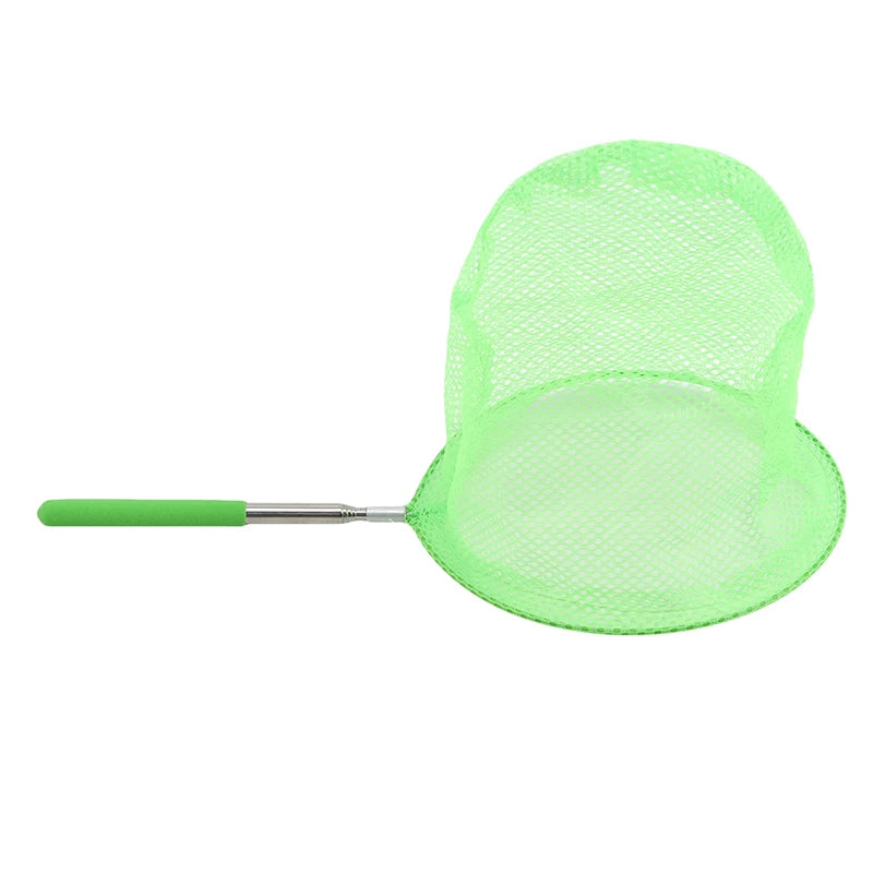 Retractable Fishing Nets Insect Butterfly Dragonfly Net Outdoor Portable Fishing Net Children Fun Game Fishing Toy Peaceful Pleasures Health and Wellness green