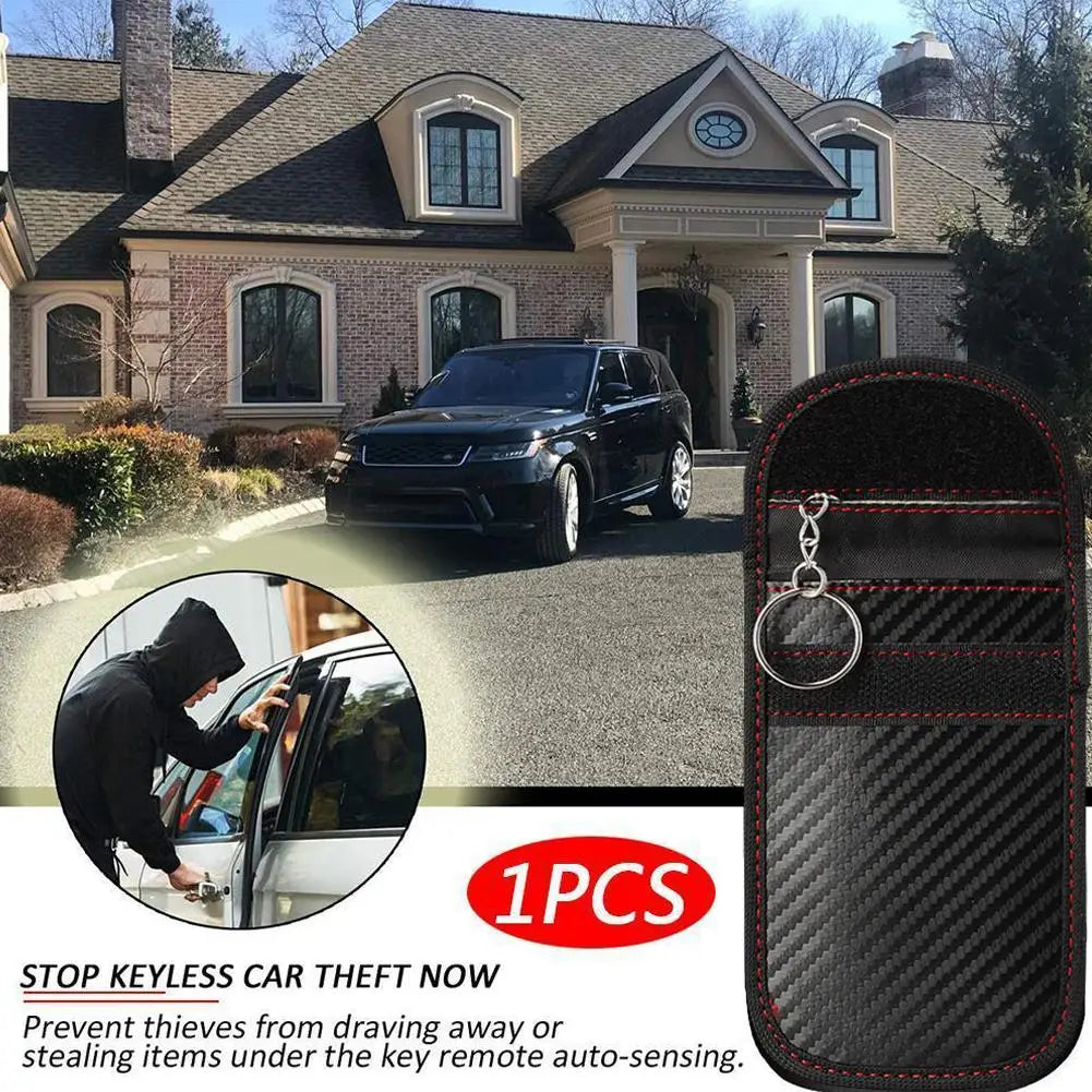 Key shielding cover Car Key Signal Blocker Case Faraday Cage Fob Pouch Keyless RFID Blocking Bag Peaceful Pleasures Health and Wellness