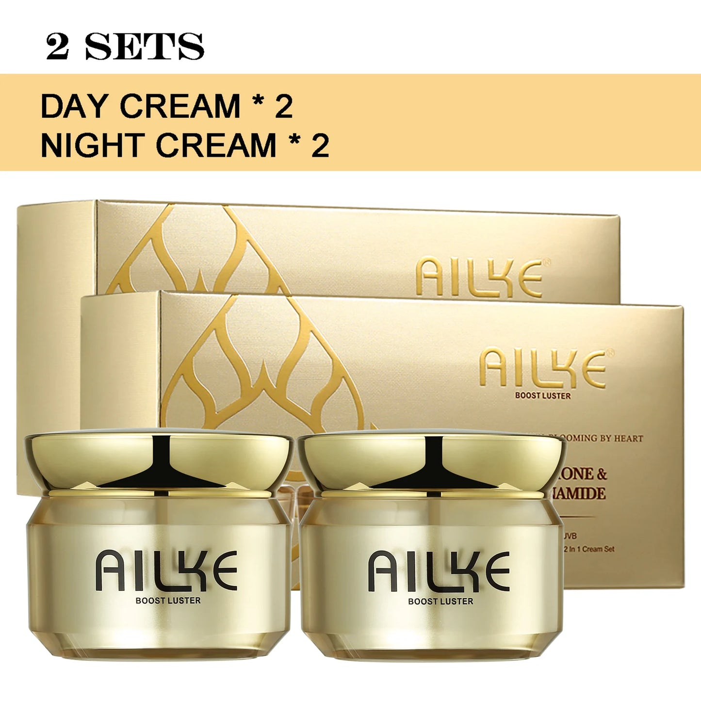 AILKE Glutathione & Niacinamide Whitening Face Care Set | All Skin