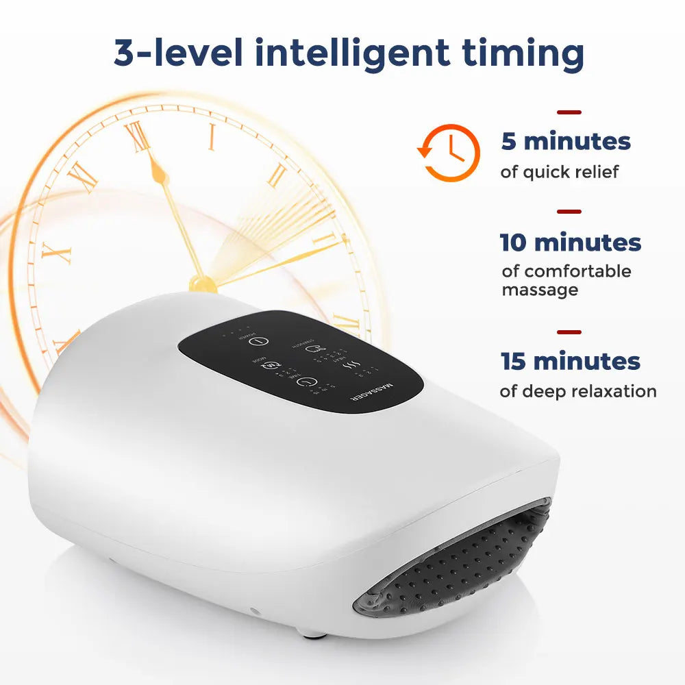 Electric Airbag Hand Massager – 3 Modes, Heat & Kneading