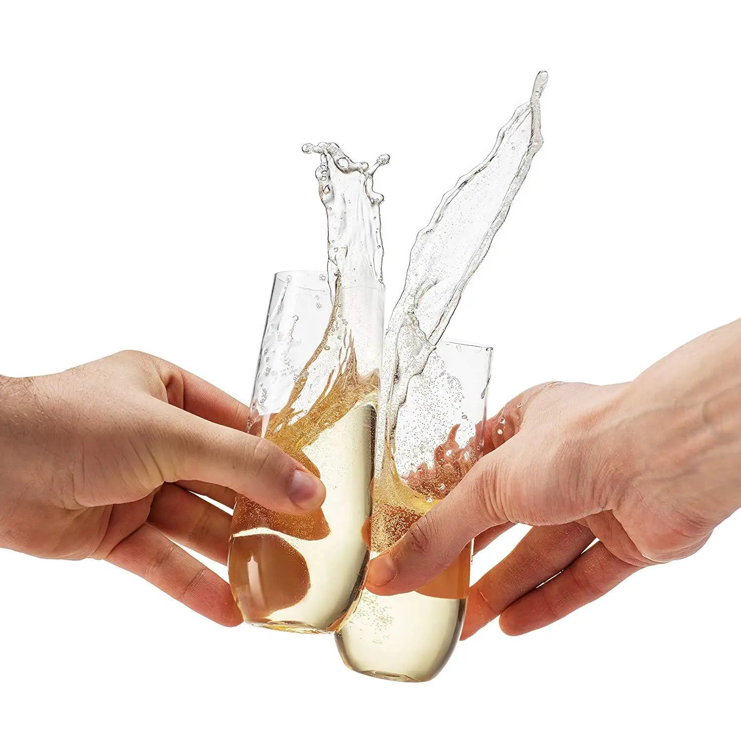 15PCS Free BPA 9oz Flute Recyclable Unbreakable & Clear Plastic Champagne Glasses Flute Party Wine Tasting Wedding New Years Eve Peaceful Pleasures Health and Wellness