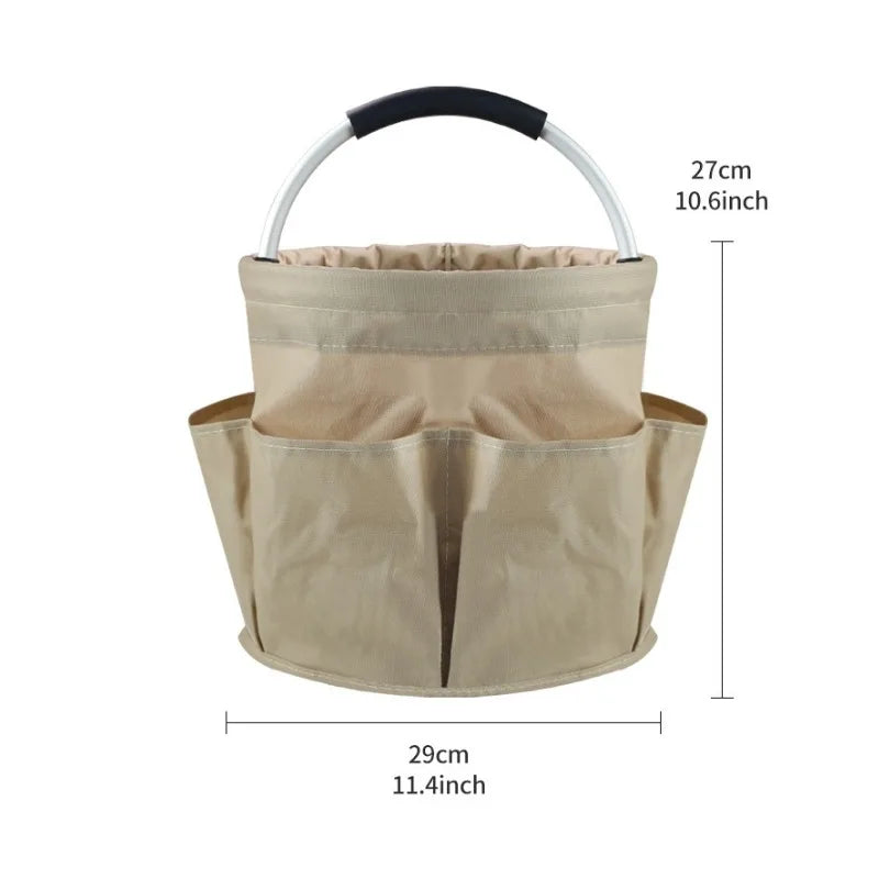 Hot 17L Large Storage Organiser Bag Folding Basket Picnic Tote Outdoor Cleaning Caddy with Handle Tool Bag Cleaning Supplies Peaceful Pleasures Health and Wellness