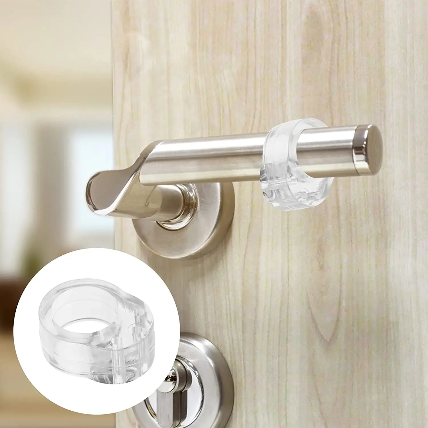 Door Protector Doorstop Transparent Safety Supplies Floor Door Stop Silicone Home Improvement Wall Furniture Protections Fixers Peaceful Pleasures Health and Wellness