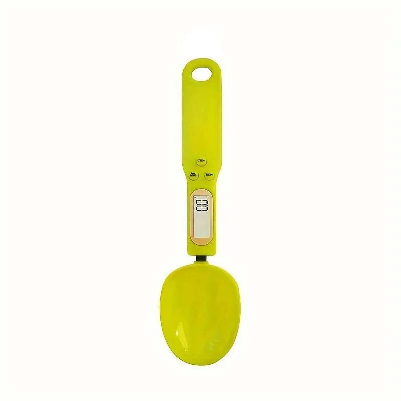Digital Measuring Spoon with Clear Display - Portable Scale Spoon for Pet Food, Tea, Milk Powder - Kitchen and Dorm Restaurant Peaceful Pleasures Health and Wellness Yellow