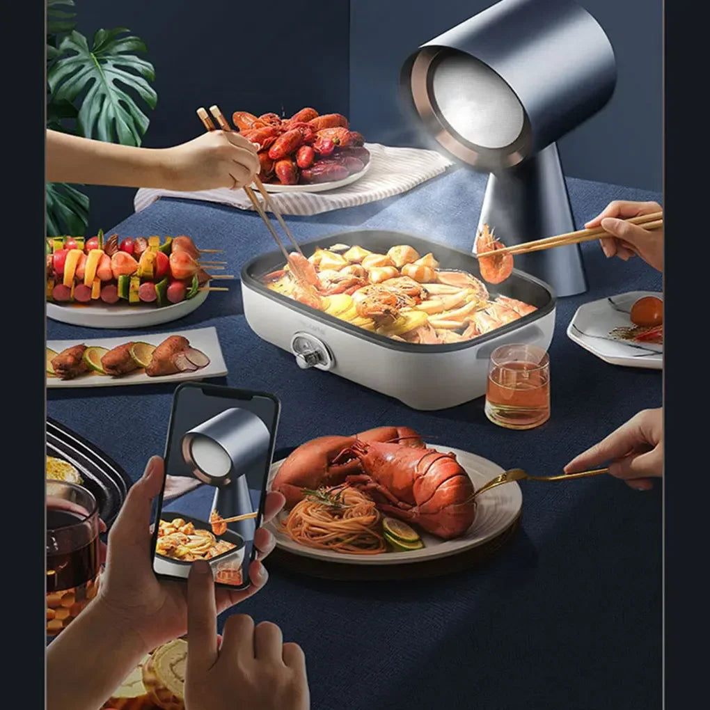 Portable Desktop Cooker Hood 40W 3.5m³/min – Hot Pot & BBQ