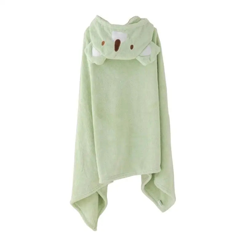 Kids Hooded Bath Towel | Soft Coral Fleece Baby Bathrobe 4–6Y