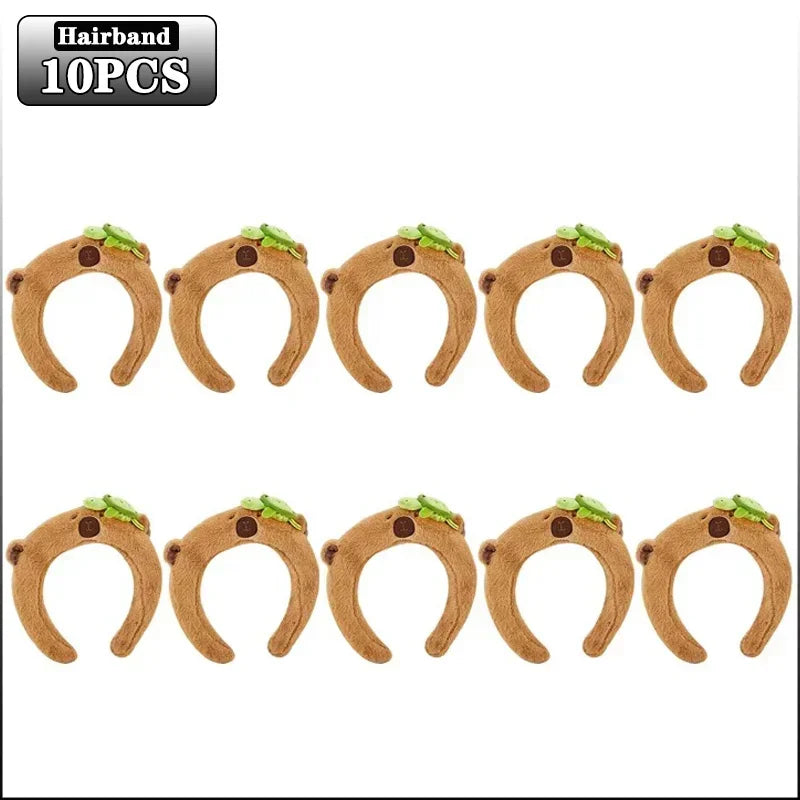 Plush Capybara Hair Headband – Cute Wash Hoop for Girls & Kids