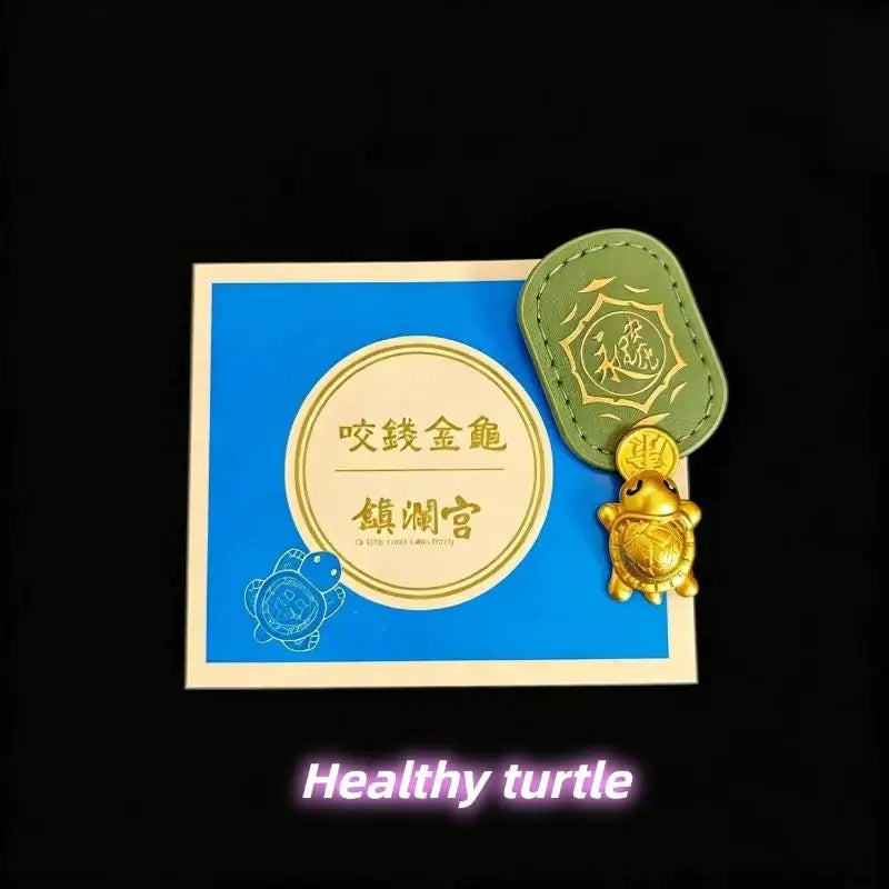 Feng Shui Money Turtle Wallet Charm | Metal Ornament Decor