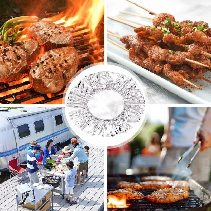 Reusable Aluminum Foil Bowl Covers | Food Grade Heat Insulating