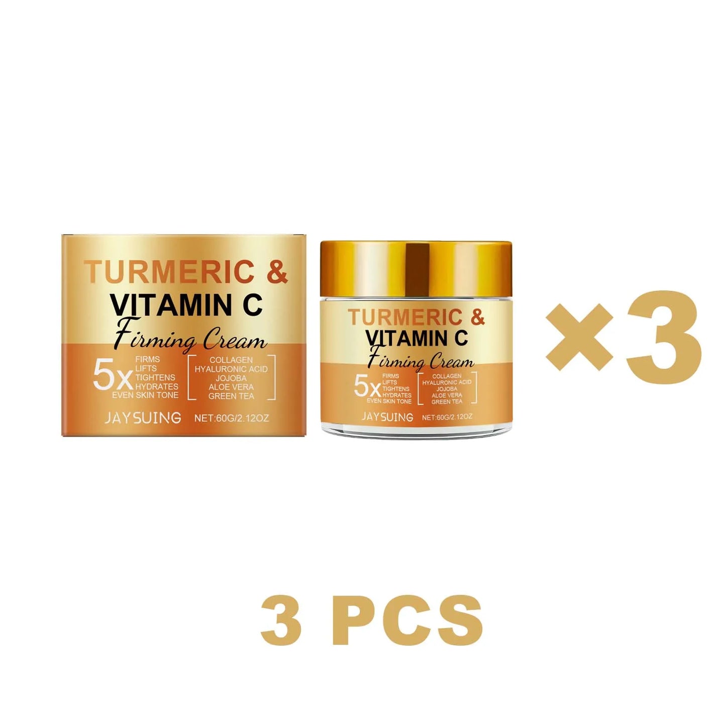 Jaysuing Turmeric Vitamin C Face Cream | Brighten & Firm Skin