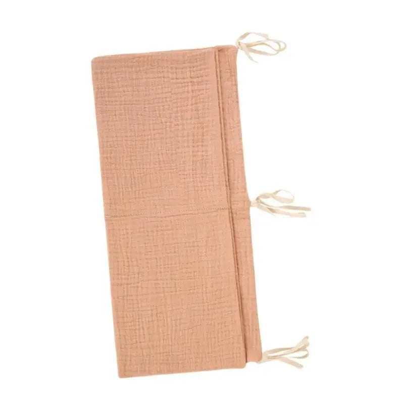 Baby Crib Hanging Organizer – Cotton Diaper & Toy Storage Pouch