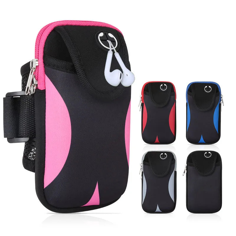 Mobile Phone Armband For Jogging iPhone 14 Pro Case iPhone15 Case For 13 iphone Hand Bag Wrist Holder Diving Material Sports bag Peaceful Pleasures Health and Wellness