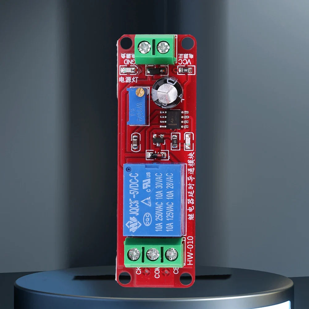 NE555 Delay Timer Relay Module 5V/12V – 0–10S Adjustable Switch