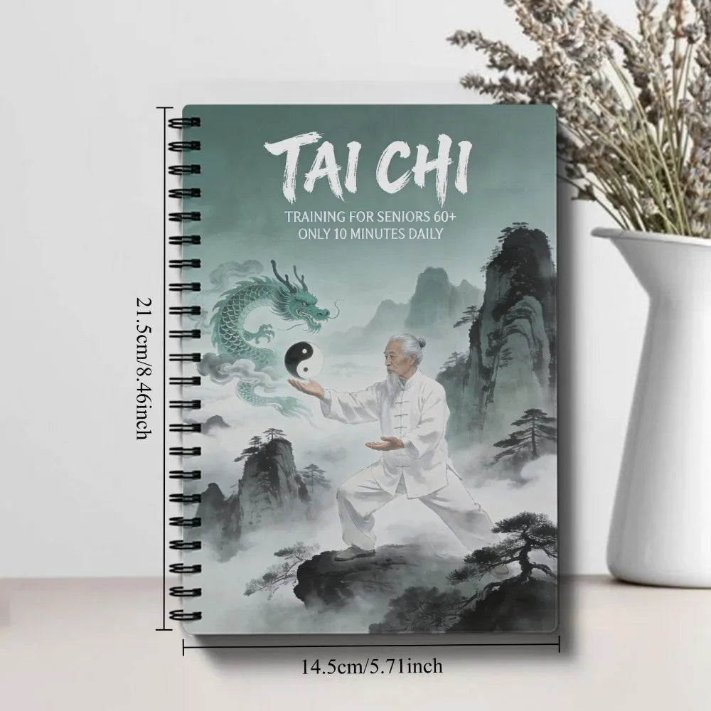 A5 Tai Chi Health Journal Seniors Daily Mind Body Training Planner
