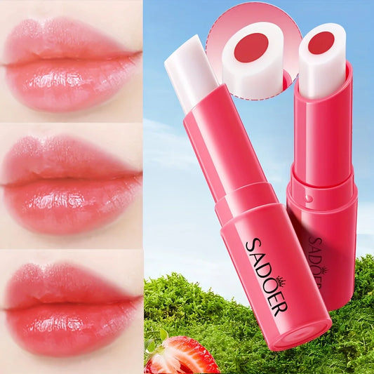 Strawberry Color-Changing Moisturizing Lip Balm 2.5g Tinted Lip Balm Oasis Select