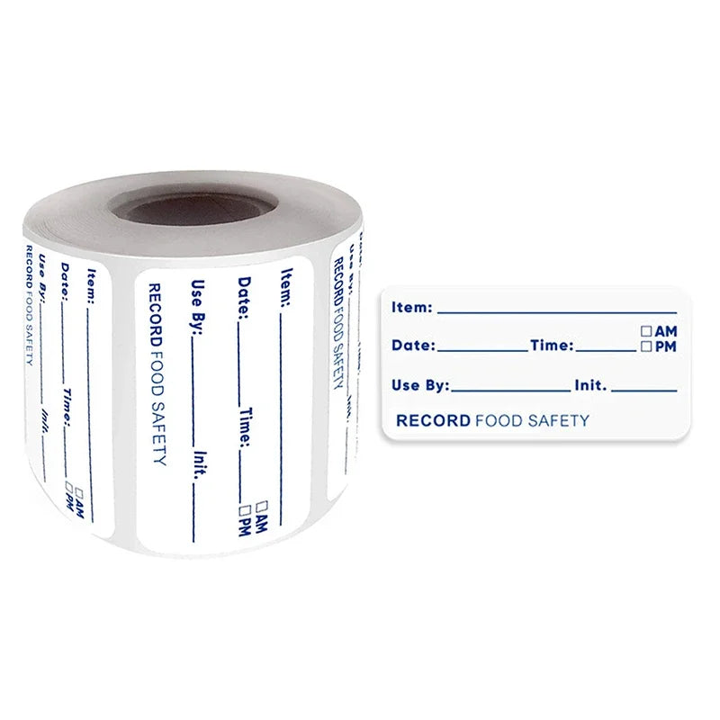 500 Removable Date Labels | Food Storage Stickers Fridge & Freezer Food Storage Labels Peaceful Pleasures Health and Wellness