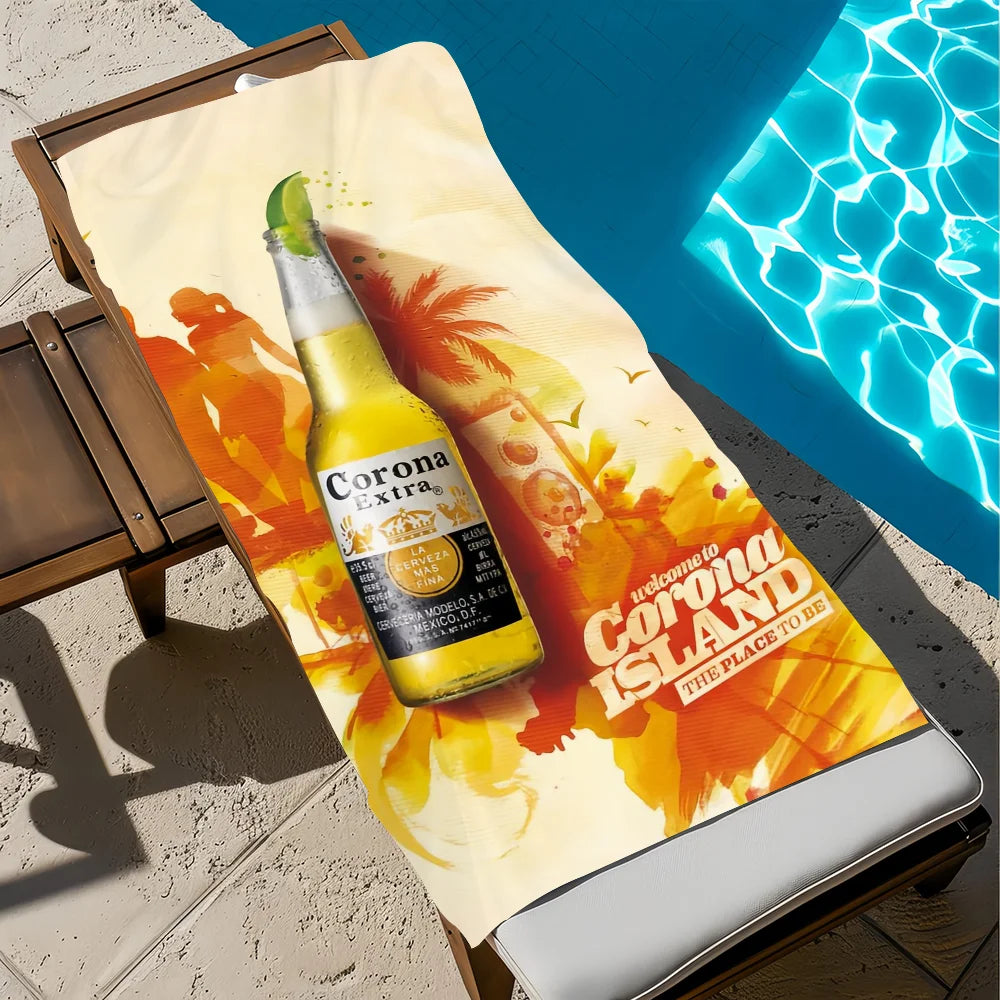 Quick Dry Beach Towel – Soft Microfiber for Travel, Gym & Camping