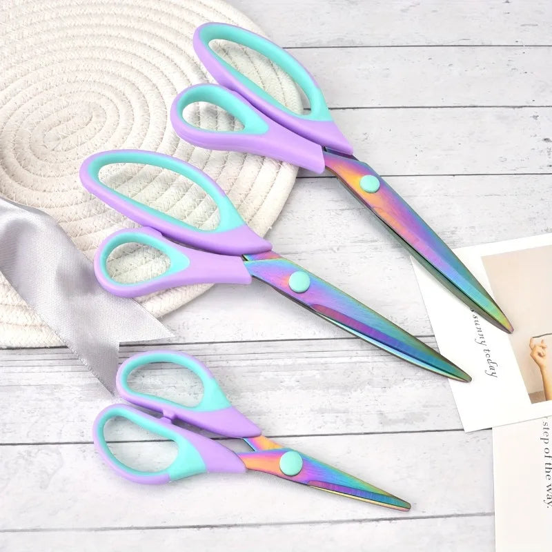 Titanium Craft Scissors Set 3pc – Soft Grip Multipurpose Shears