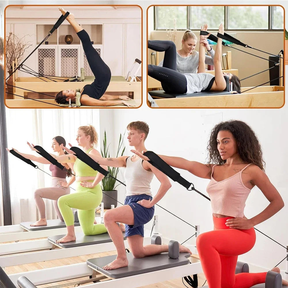 Double Loop Pilates Straps with D-Ring | Hand & Foot Strap