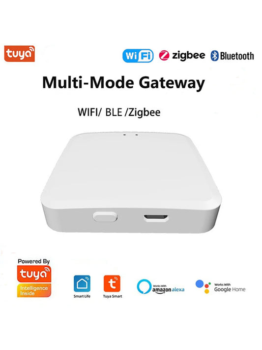 Tuya Multi-mode Gateway Hub ZigBee WiFi Bridge Bluetooth Mesh Hub Smart Life APP Remote Control Work With Alexa Google Home Peaceful Pleasures Health and Wellness