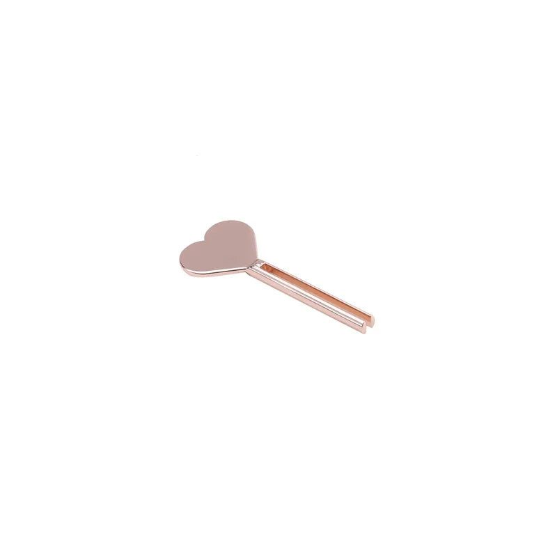 Metal Manual Toothpaste Squeezer Stainless Steel Dispenser Tube Squeezer Hand Cream Tube Key Roller Set Bathroom Accessories Peaceful Pleasures Health and Wellness Rose Gold A