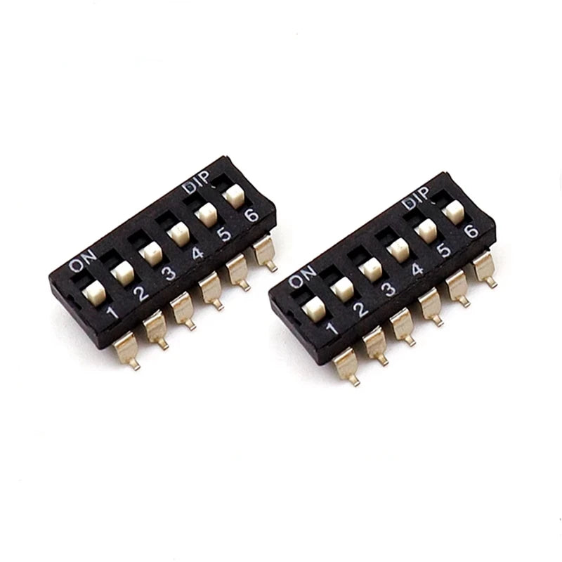 10pcs/lot 2.54 Patch DIP Switch Gold Plated Pin KM-01/2/3/4/5/6/8P/10P 2.54MM SMD Peaceful Pleasures Health and Wellness