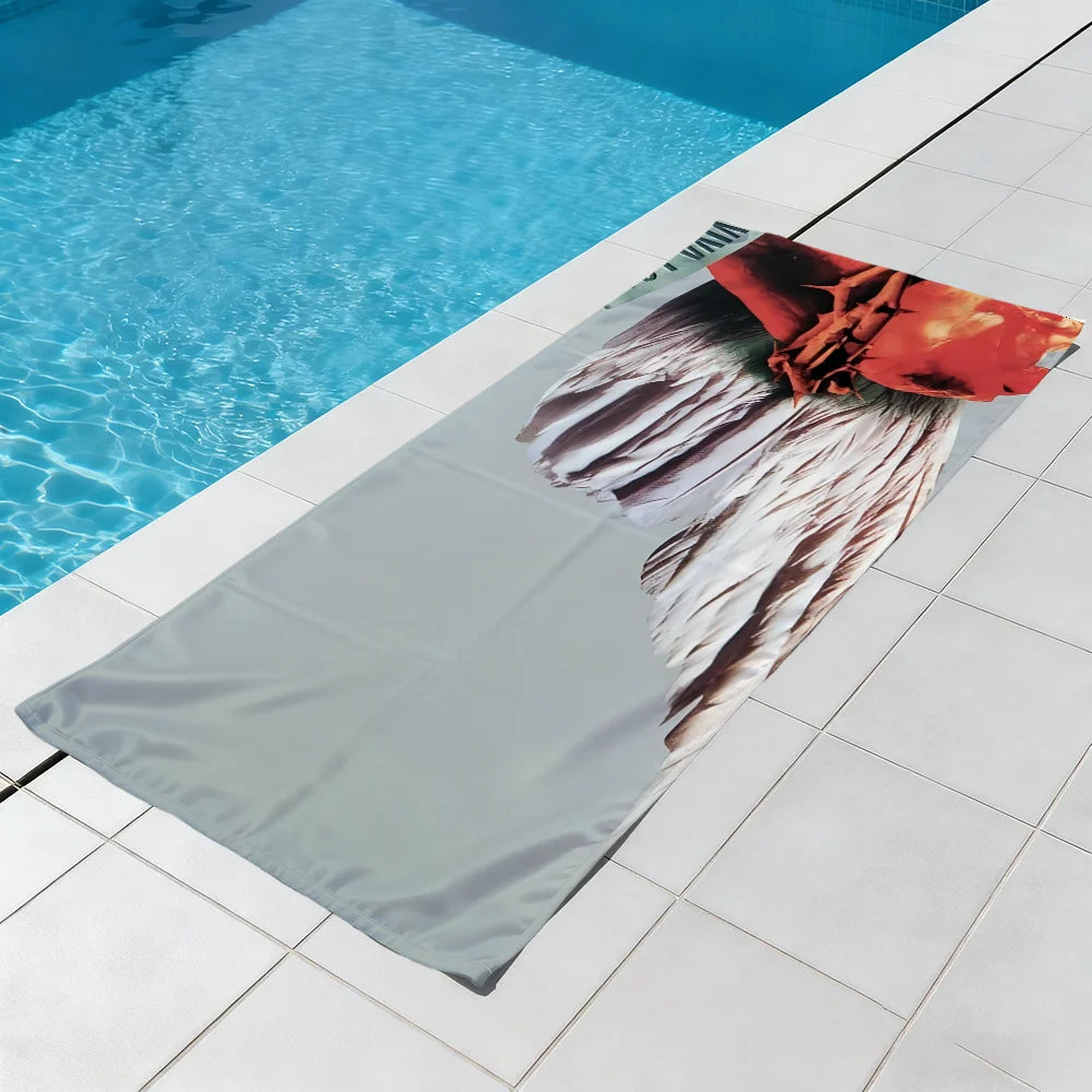 Böhse Onkelz Rock Band Quick-Dry Beach Towel | Gym & Travel Quick-Dry Beach Towel Peaceful Pleasures Health and Wellness