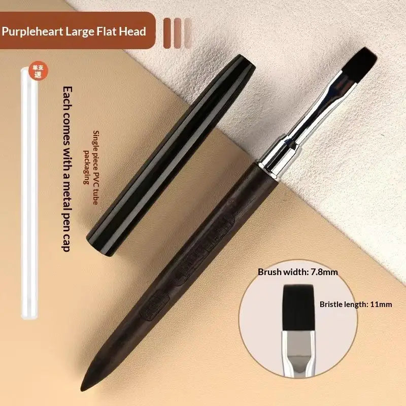 Wood Gel Painting Brush Nail Construct Acrylic Brush For Manicure DIY Builder Tool Brush Pen Professional Gel False Tip Pen Peaceful Pleasures Health and Wellness A6