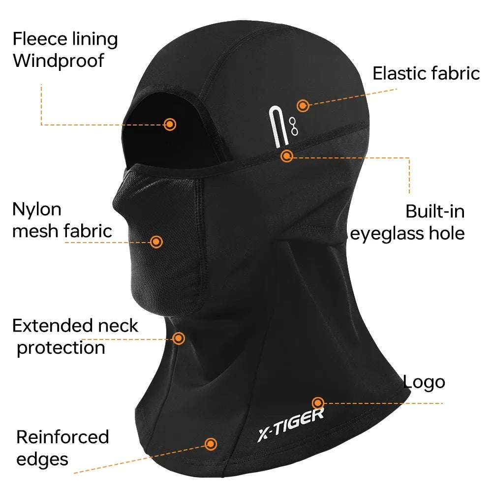X-TIGER Winter Thermal Balaclava – Windproof Helmet Liner Mask