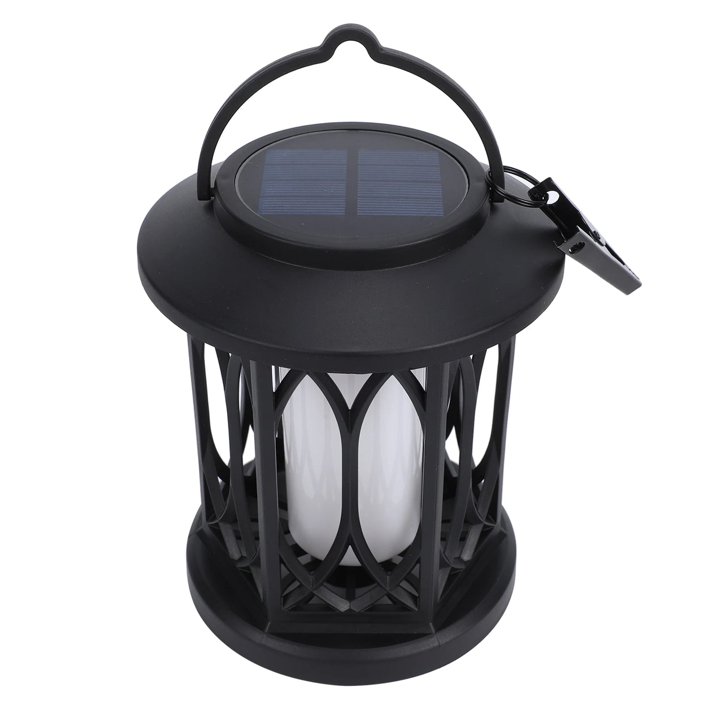 2 Pack Solar Hanging Lights, Outdoor Solar Lantern with Flickering Flame Effect, Monocrystalline Solar Panel, IP65 Weatherproof Peaceful Pleasures Health and Wellness