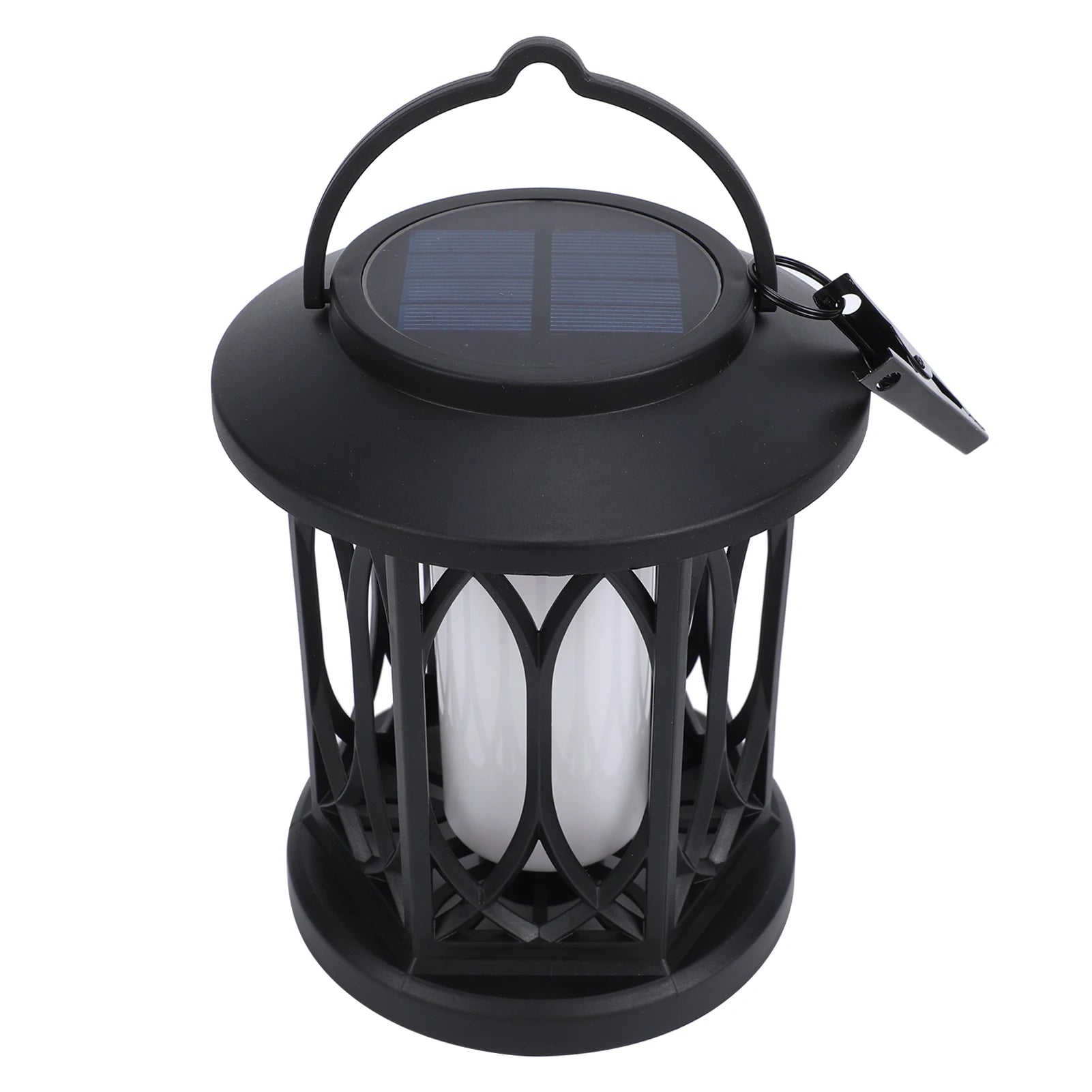 2 Pack Solar Hanging Lights, Outdoor Solar Lantern with Flickering Flame Effect, Monocrystalline Solar Panel, IP65 Weatherproof Peaceful Pleasures Health and Wellness