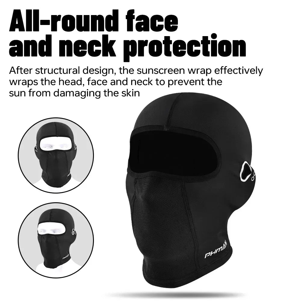 PHMAX Full Face Balaclava – UV Protection Breathable Riding Mask