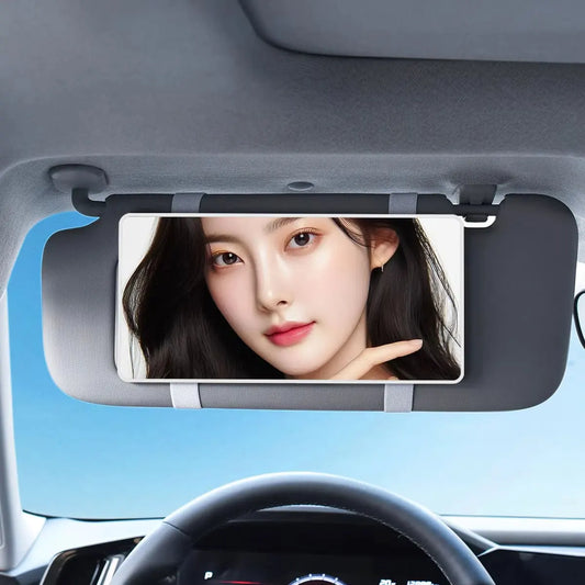 HD Sun Visor Makeup Mirror for Car, Truck & SUV | Vanity Mirror Car Visor Mirror Oasis Select black