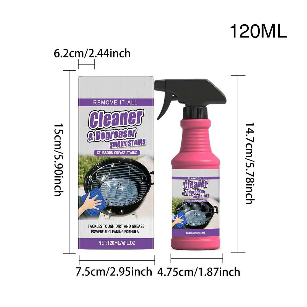 BBQ Grill Rack Cleaner Spray – Heavy-Duty Degreaser 120ml