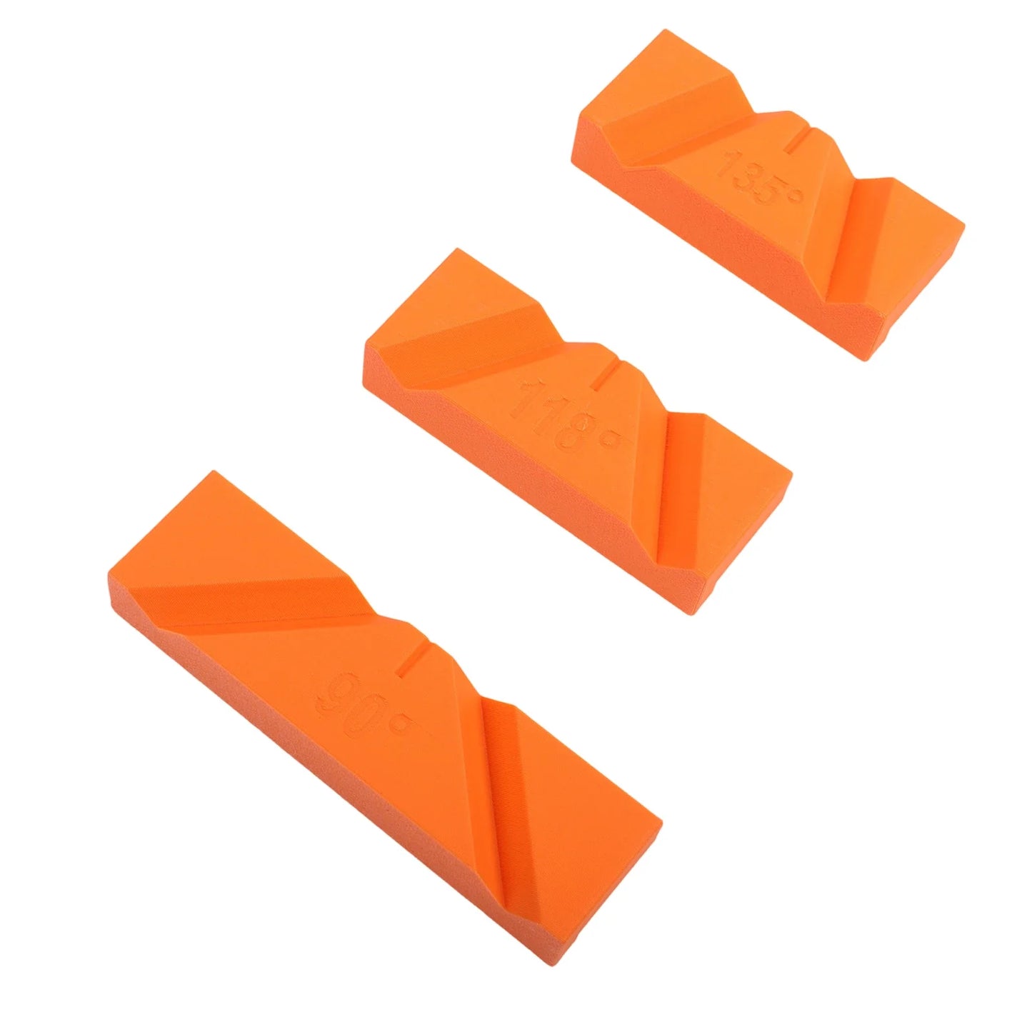 3-Piece Drill Bit Sharpening Jig – 90° 118° 135° Angle Guide