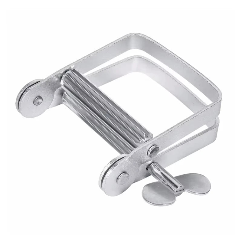 Aluminum Large and Mini Key Metal Tube Squeezer Roller Kit for Toothpaste Hand Cream Hairdressing Hair Color Dye Peaceful Pleasures Health and Wellness Silvery
