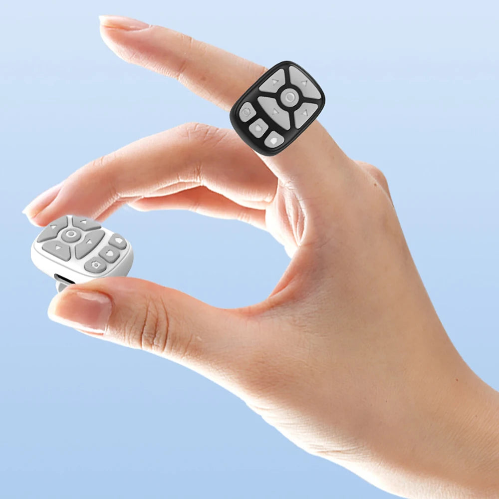 Bluetooth Scrolling Ring Remote for TikTok, Selfie & Phone