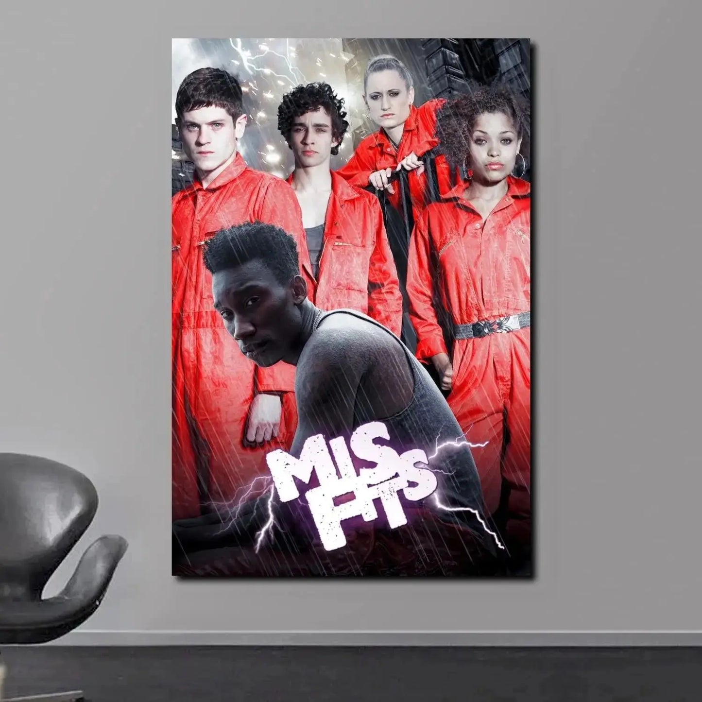Misfits Hot Poster Horror Punk Rock Music Canvas Painting Wall Art Picture Retro Posters Prints for Bedroom Bar Club Home Decor Peaceful Pleasures Health and Wellness