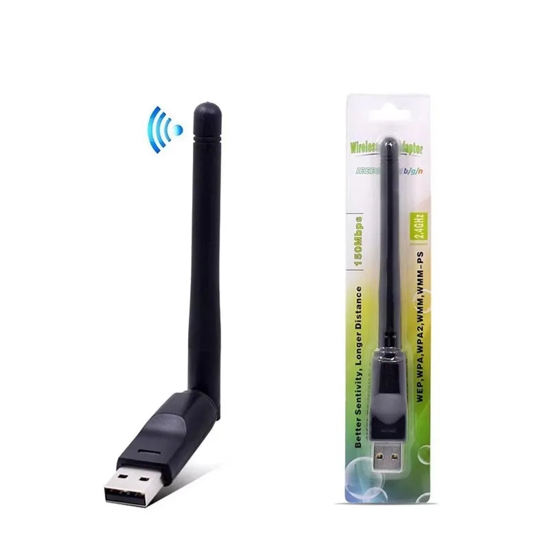 150Mbps Mini USB WiFi Adapter MT7601 Wireless Network Card wifi Receiver Dongle 802.11 b/g/n for Desktop Laptop Windows 2.4G Peaceful Pleasures Health and Wellness