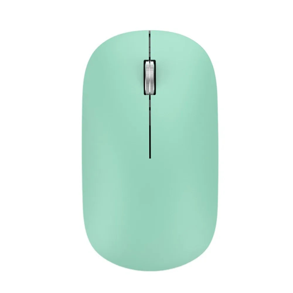 2.4Ghz+BT Wireless Mouse Dual-mode Colorful Computer Silent Mouse Lightweight Noiseless Bluetooth Gaming Mouse PC/Laptop Peaceful Pleasures Health and Wellness Green