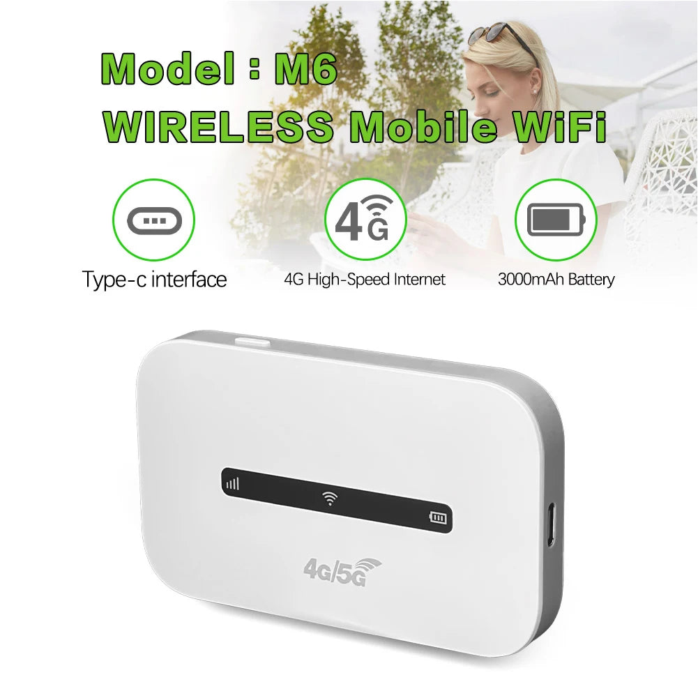 4G LTE Mobile WiFi Router 150Mbps WiFi Repeater Wireless Internet Router with SIM Card Slot Pocket Mobile Hotspot forHome Travel Peaceful Pleasures Health and Wellness