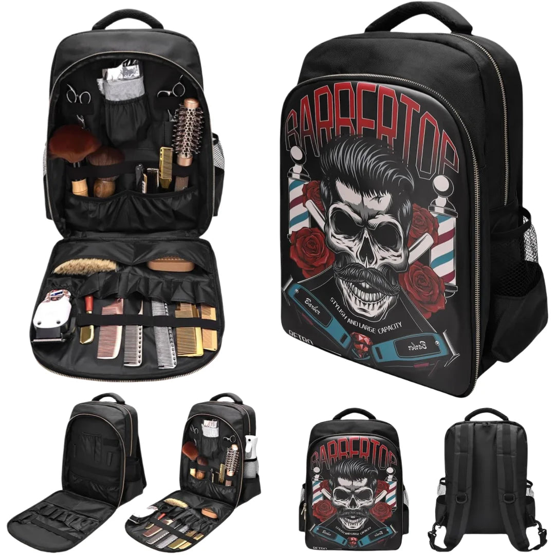 3-Piece Multi-Functional Tool Kit Storage Bag - Versatile Backpack for Hairdressing Tools, Ideal for On-the-Go Barbers Peaceful Pleasures Health and Wellness