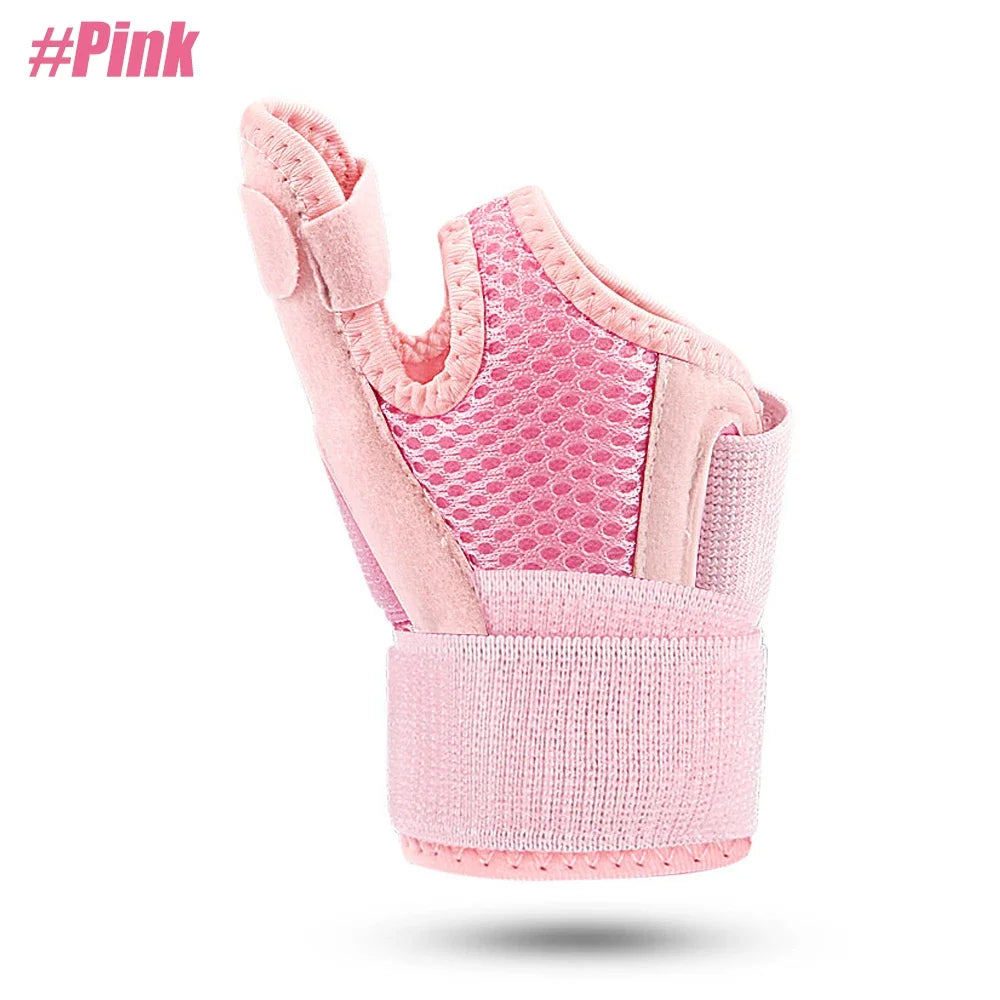 1PCS New Pink Thumb Splint Brace - Reversible Arthritis Support & Tendonitis Relief for Left/Right Hand, One Size Fits All Peaceful Pleasures Health and Wellness Pink-1PCS