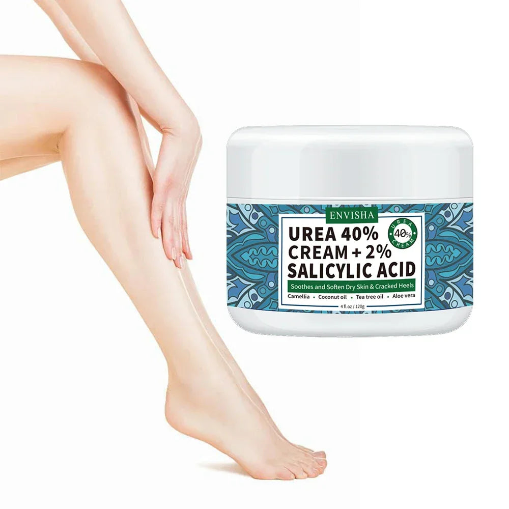 ENVISHA Foot Cream – Urea 40% for Cracked Heels & Dry Skin 120g Foot Cream Peaceful Pleasures Health and Wellness