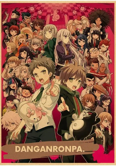 Kyouko Kirigiri Danganronpa Canvas Wall Art Classic Japanese Anime Character Kraft Poster for Children Bedroom Home Decoration Peaceful Pleasures Health and Wellness 29 50x70cm Unframed