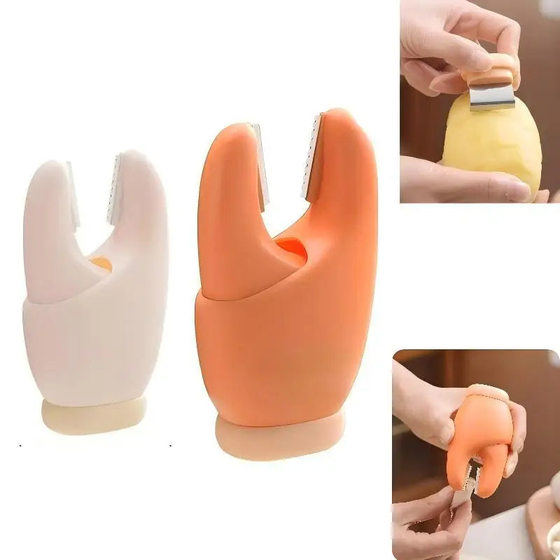 2-in-1 Garlic Peeler & Veggie Tool with Non-Slip Grip | HELTC